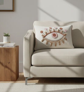 Home Deco and More Ray Cotton Rectangular Filled And Vaccumed Cushion, Packshot View