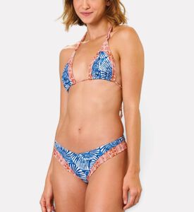 Blueman Printed Mid-rise Bikini Bottom, Model View