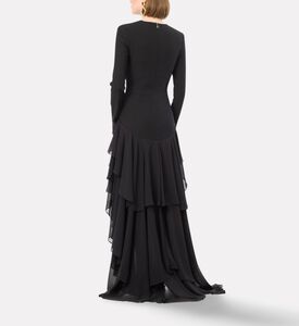 Rotate Dress Ls Ruffle, Model View