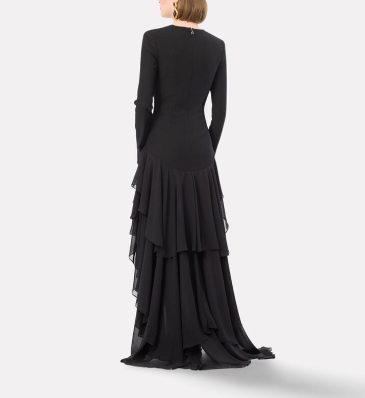 Rotate Dress Ls Ruffle, Model View