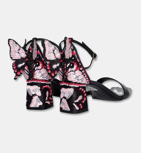 Sophia Webster Chiara-embroidery Mid-block Sandals, Black, Eu-38, Packshot View