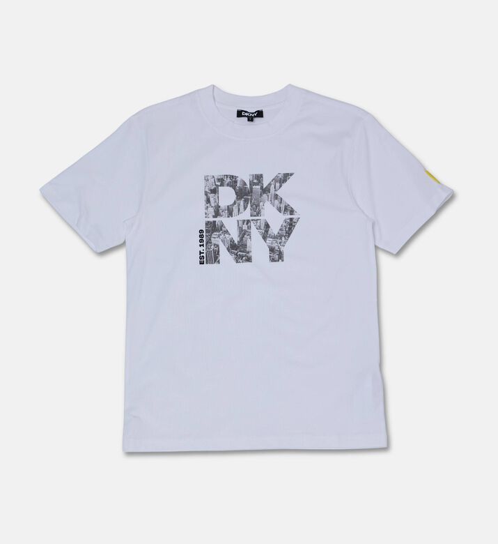 DKNY Logo-print Straight Hem T-shirt, Packshot View