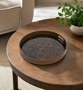Thun Galateo Peacock 2-piece Tray Set, Model View