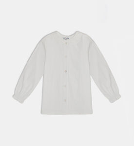 Jules and Juliette Paris Cotton Button Closure Blouse, Packshot View