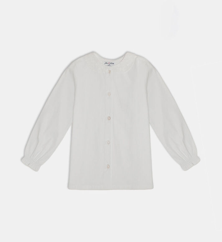 Jules and Juliette Paris Cotton Button Closure Blouse, Packshot View