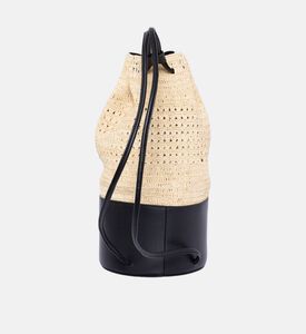 حقيبة باكيت جلد رافيا