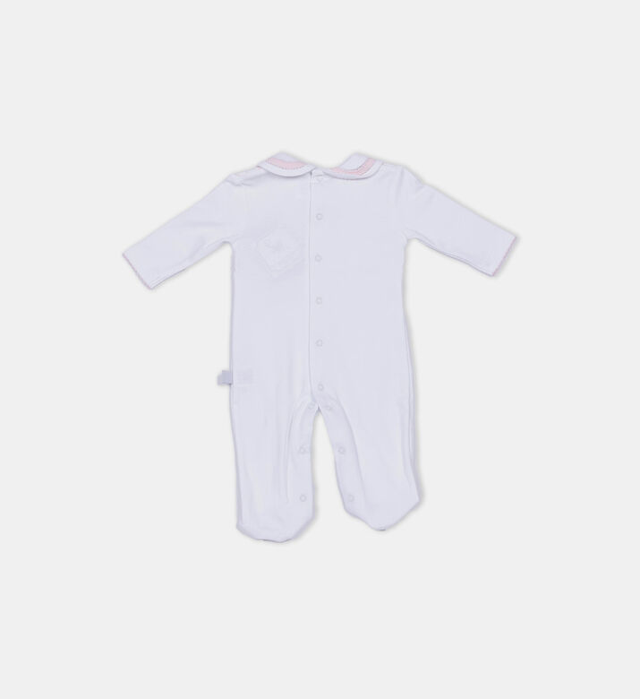 Pima Cotton Bow Romper 3-piece Set Pima Cotton Bow Romper 3-piece Set