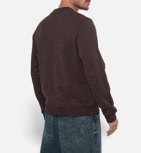 Samsoe Saotto Logo-embroidery Long-sleeve Sweatshirt, Model View