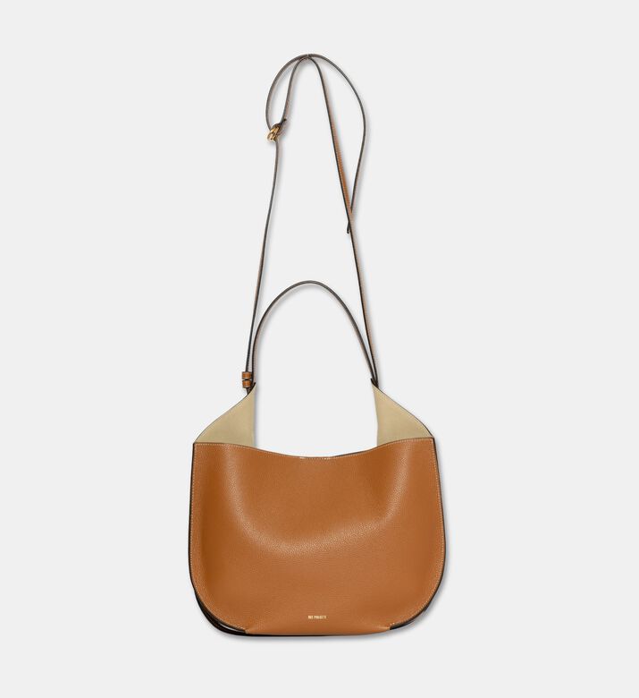 Ree Projects Leather Hobo Small Tote Bag, Caramel, Packshot View