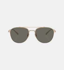 نظارة شمسية معدنية بنمط طيار بإطار كامل 55