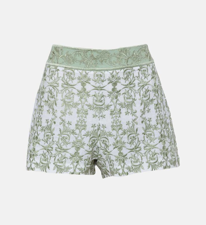 Donald Embroidered Linen Shorts