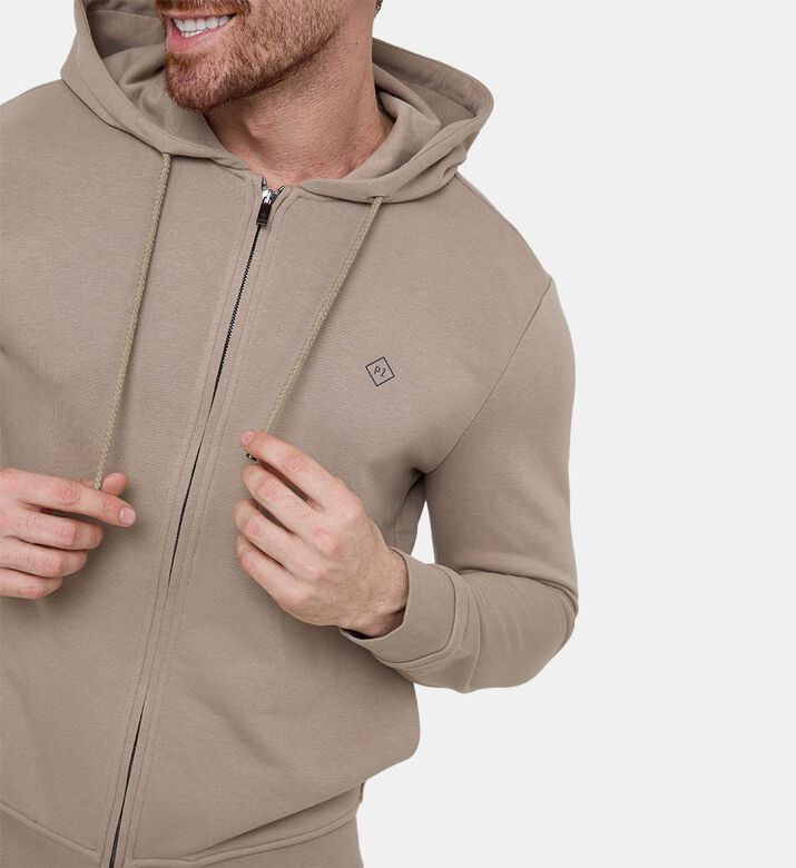 Cotton Zip-up Hooded Jacket