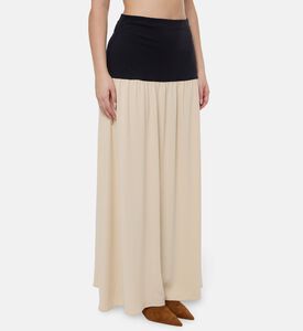 Nanushka Ranee Stretch Georgette-elastic Jersey Skirt, Model View