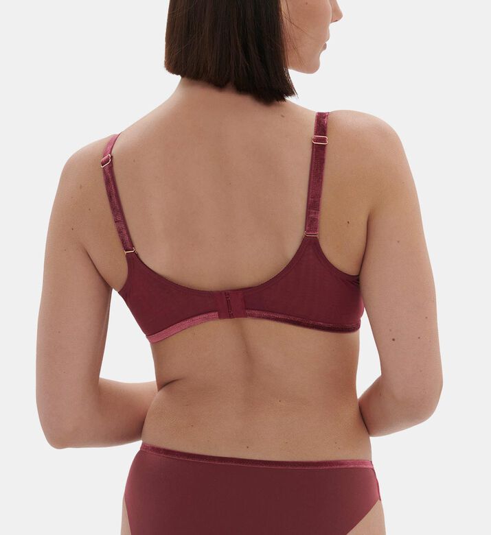 حمالة صدر سيناريو مطرزة بأزهار بكوب كامل