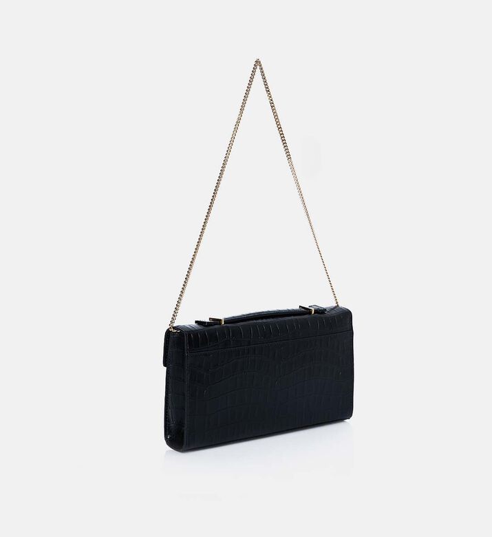 Croc-embossed Rectangular-shape Croc-embossed Rectangular-shape