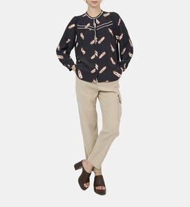 بلوزة كابيلا بأكمام طويلة