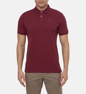 Hackett London Polo Slim, Burgundy, S, Model View