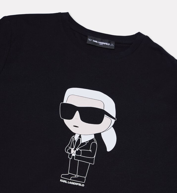 Karl Lagerfeld Contrasting Icon-print T-shirt, Packshot View