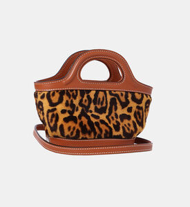 حقيبة تروبيكاليا فرو بنقشة نمر ميكرو