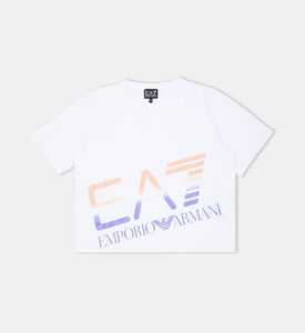 تيشيرت قطن بطبعة لوغو