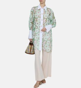 Embroidered Floral Long-sleeve Shirt