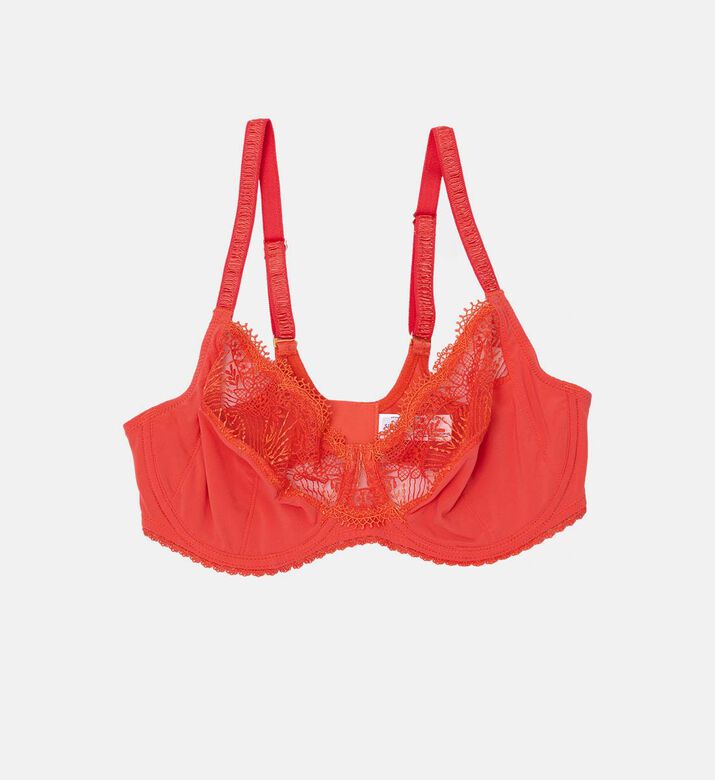 Full Cup Embroidered Support Bra Full Cup Embroidered Support Bra