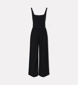 Alice and Olivia Rebecca Corseted Bustier Top Wide-leg Jumpsuit, Packshot View