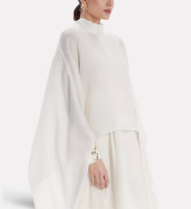 Poca and Poca Multi-tiered Angel Sleeves Dress, Model View