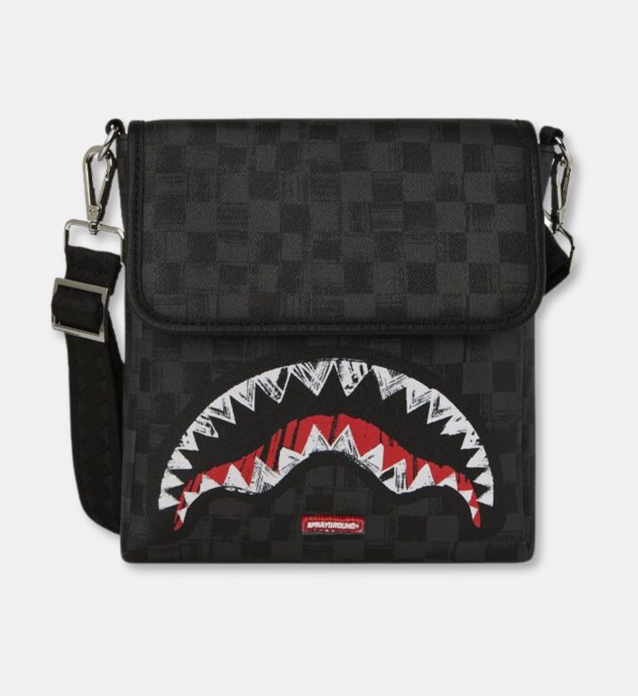 Sprayground Scribble Shark-graffiti Messenger Bag, Packshot View