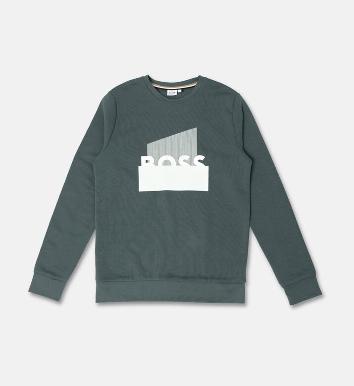 Boss Graphic Effect Fleece Sweatshirt, Packshot View