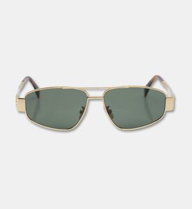 Celine Metal Oval Frame Sunglasses 54, Grey, Packshot View
