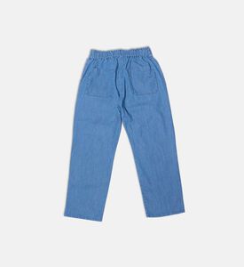 Bobo Choses Dice-print Elasticated Waistband Denim-style Pants, Packshot View