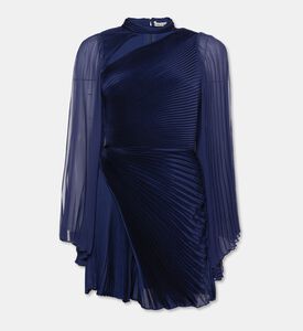 Alice and Olivia Pleated Cut-out Detail Mini Dress, Packshot View