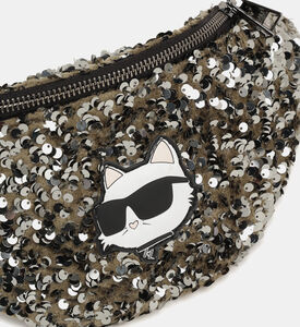 حقيبة خصر مزينة بترتر