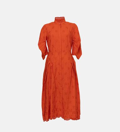 Zelda Puff Sleeve Waisted Midi Dress