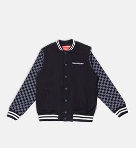 جاكيت بتصميم جامعي بومبر بنقشة مربعات