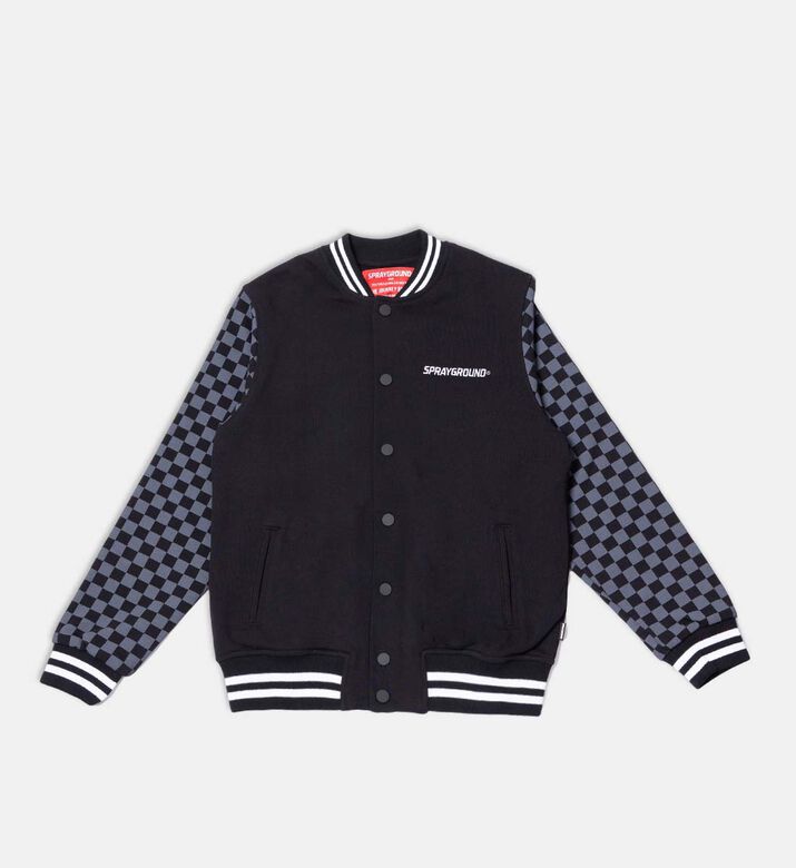 جاكيت بتصميم جامعي بومبر بنقشة مربعات