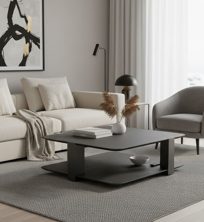 Home Deco and More Mora El Veneer Table Coffee, Packshot View