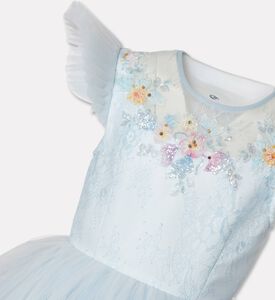 Lelyte Floral-embroidery Sheer Lace Dress, Packshot View
