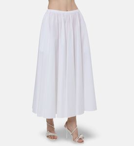 Patou Elasticated-waist Midi Skirt, Model View
