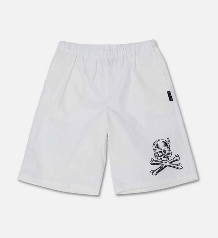 Philipp Plein Popeline Cotton Shorts, Packshot View