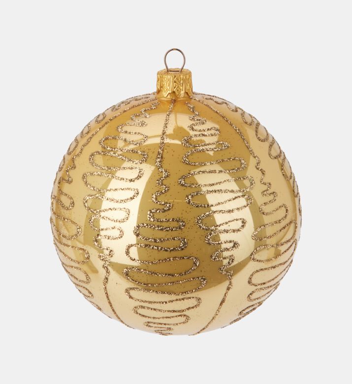 Home Deco and More Ball Xmas Glass, Gold, Packshot View