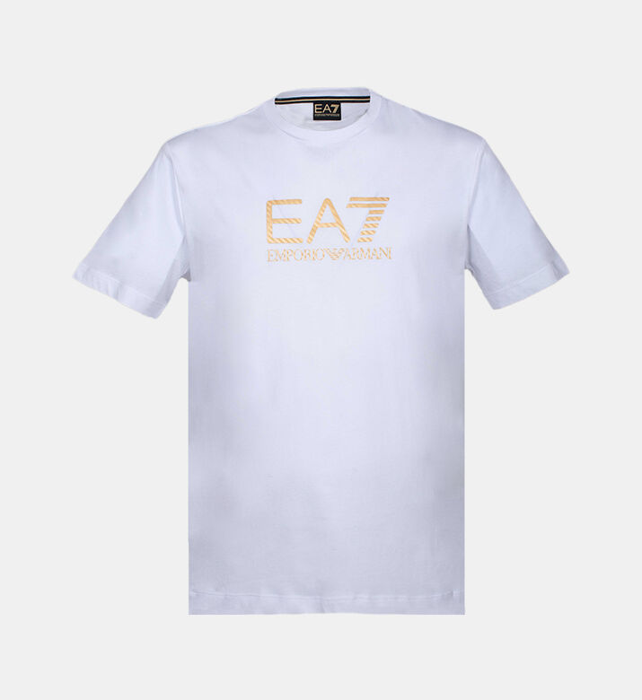 تيشيرت قطن بطبعة شعار