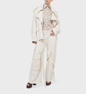 Cotton Cropped Trench Coat Cotton Cropped Trench Coat