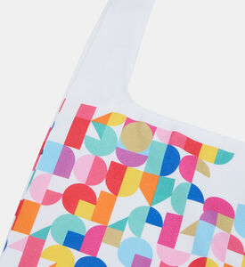 حقيبة كتف بطبعة ملونة