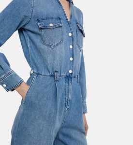 Fannie Wide-leg Denim Jumpsuit Fannie Wide-leg Denim Jumpsuit
