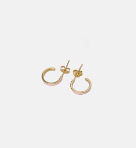 أقراط دائرية 18 قيراط