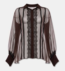 Blue For Burgundy Shirt Chiffon, Packshot View