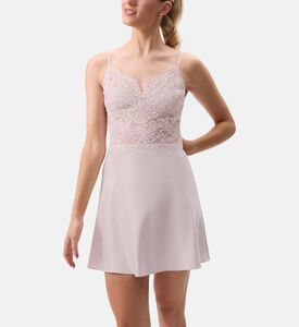 Rya Serenade Floral-embroidery Sleeveless Chemise, Model View