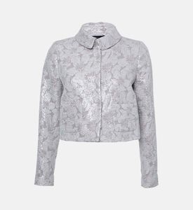 Luisa Spagnoli Floral-embellished Cropped Blazer, Packshot View